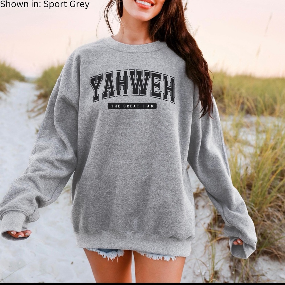YAHWEH 'The Great I Am' Grey Sweatshirt